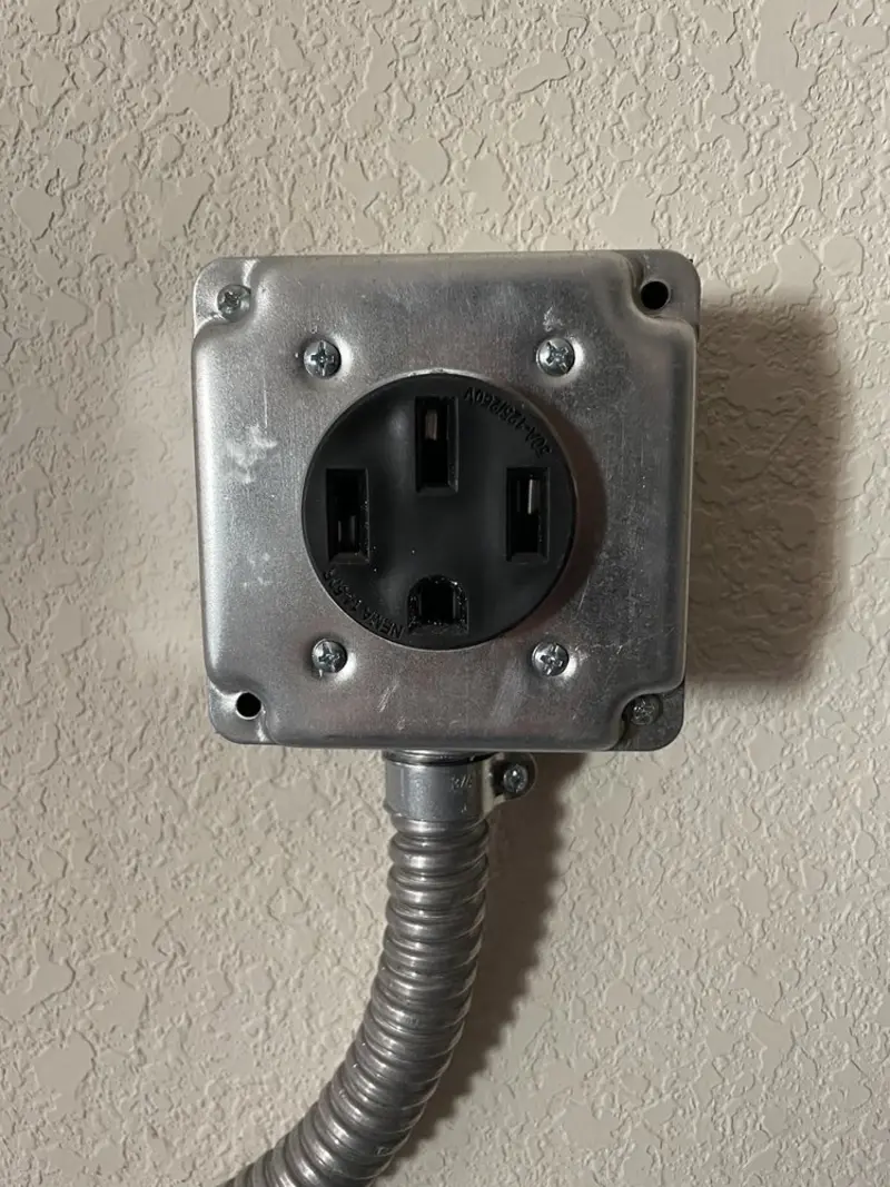 NEMA 14-50 outlet installed for Electrical Panel Upgrade in Niwot